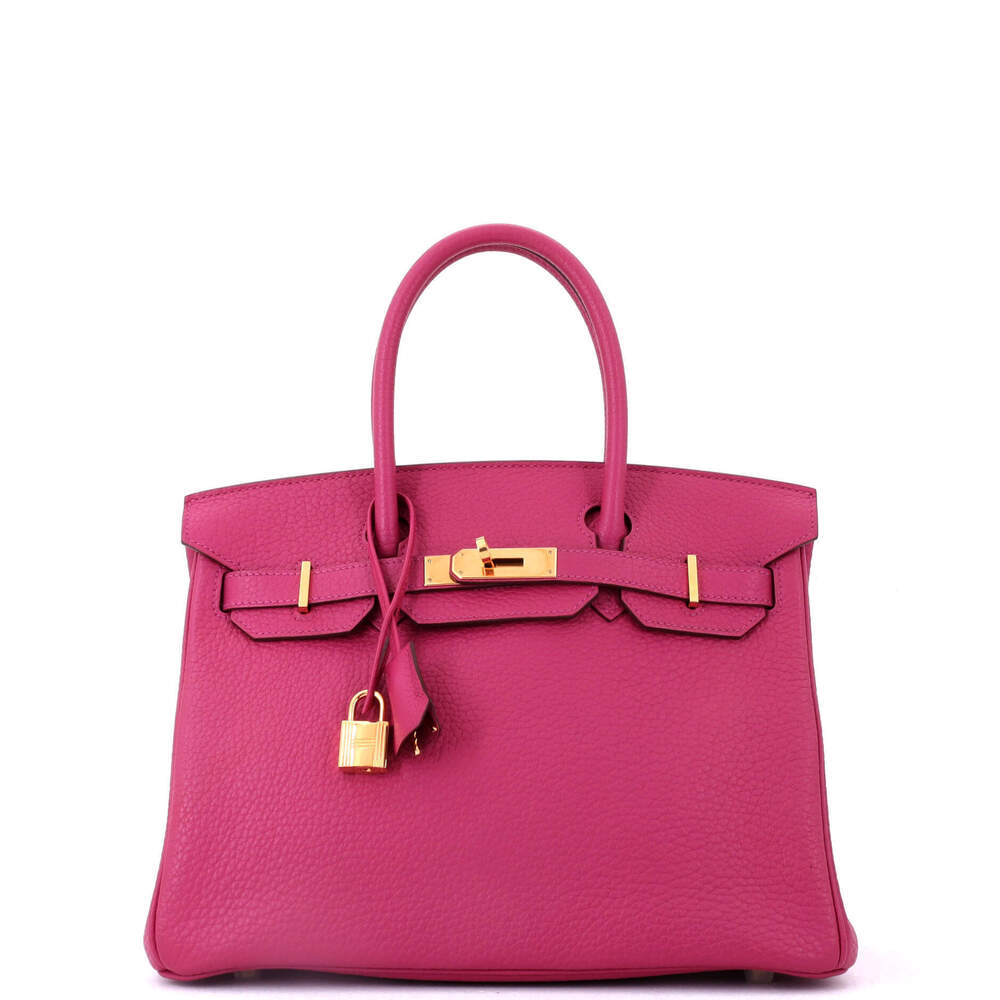 Hermes Birkin 30 Pink Fjord with Gold Hardware